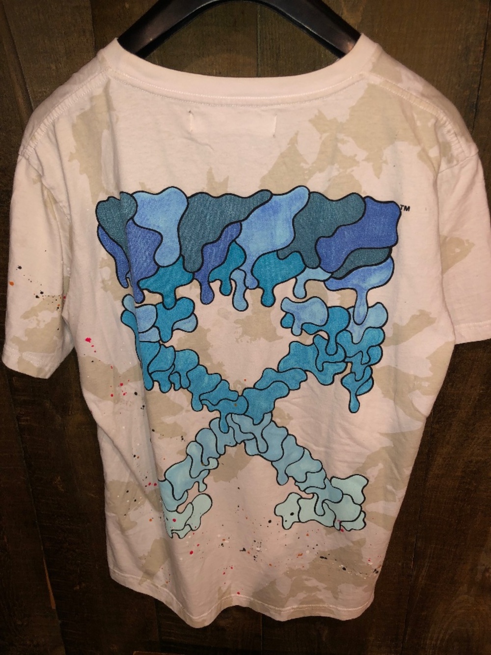 OFF-WHITE c/o VIRGIL ABLOH "Chalk Paint" Drip Arrow T-Shirt